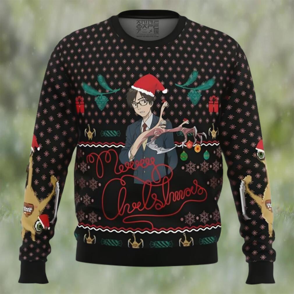 Anime shinichi izumi parasyte ugly christmas sweater Christmas Ugly Sweater