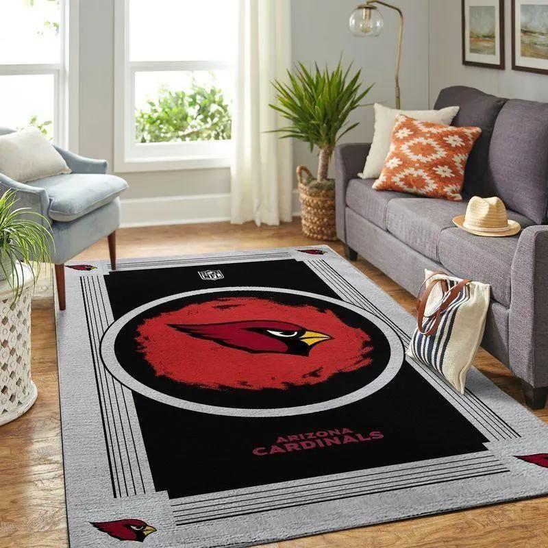 Arizona cardinals area rug nfl football team logo carpet living room rugs Rectangle Rug