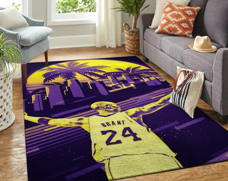 Athletes bean bryant sport area rug bean rug professional player rug basketball art rugs basketball legend Rectangle Rug