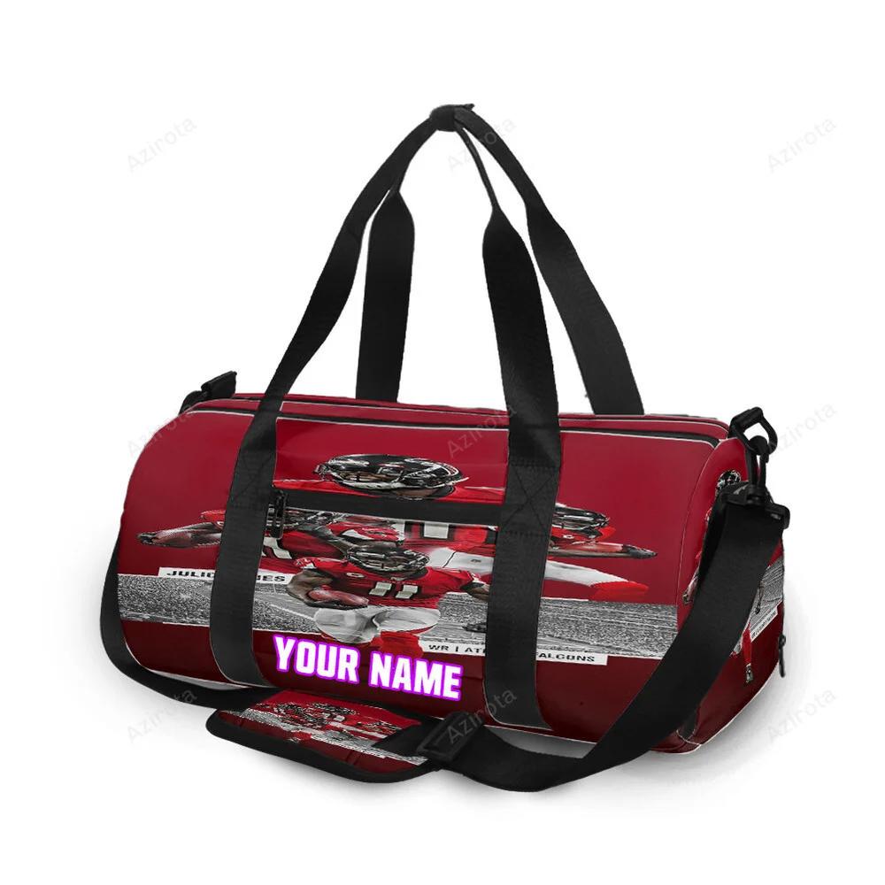 Atlanta falcons julio jones 11 v9 personalized name travel bag gym bag 1110 Travel Bag