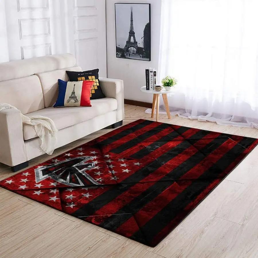 Atlanta falcons nfl team logo us flag style style nice gift home decor Rectangle Rug