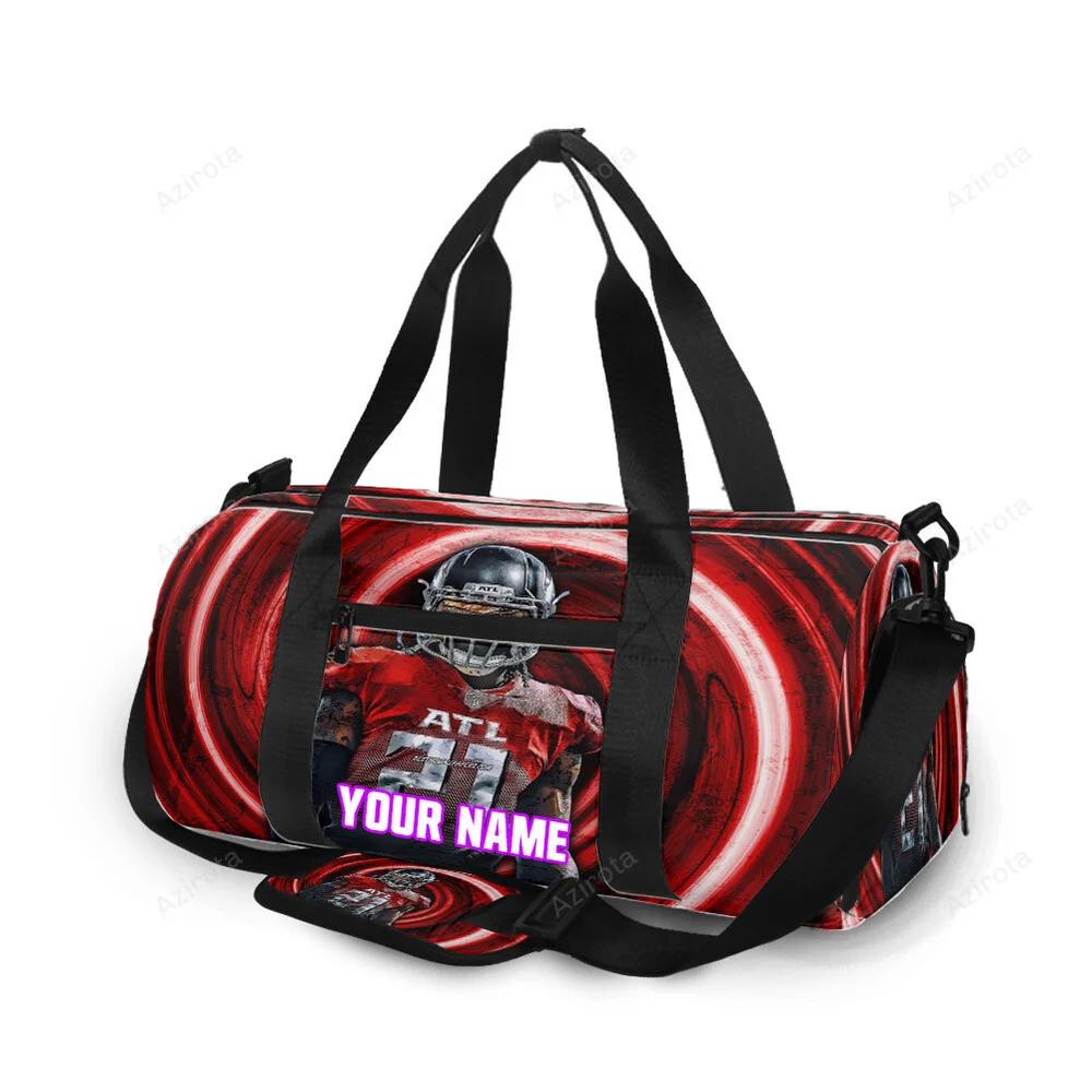 Atlanta falcons todd gurley 21 v3 personalized name travel bag gym bag 1802 Travel Bag