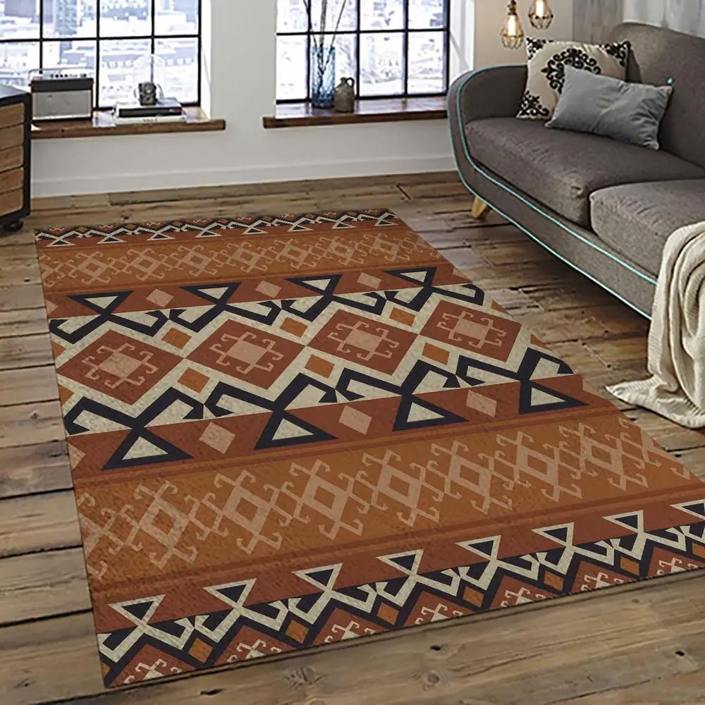 Aztec southwestern geometric shape pattern carpet area rug best gift for home decor event gift asg83 Rectangle Rug
