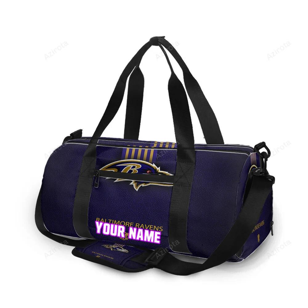 Baltimore ravens logo6 personalized name travel bag gym bag 1173 Travel Bag