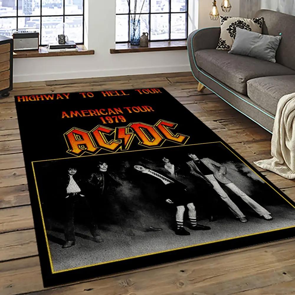 Band ac/dc music carpet rectangle area rug for living room bedroom decor acdc32 Rectangle Rug