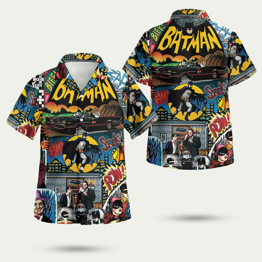 Batman 1966 tv series hawaiian shirt Hawaii Shirt Shorts & Flip Flops
