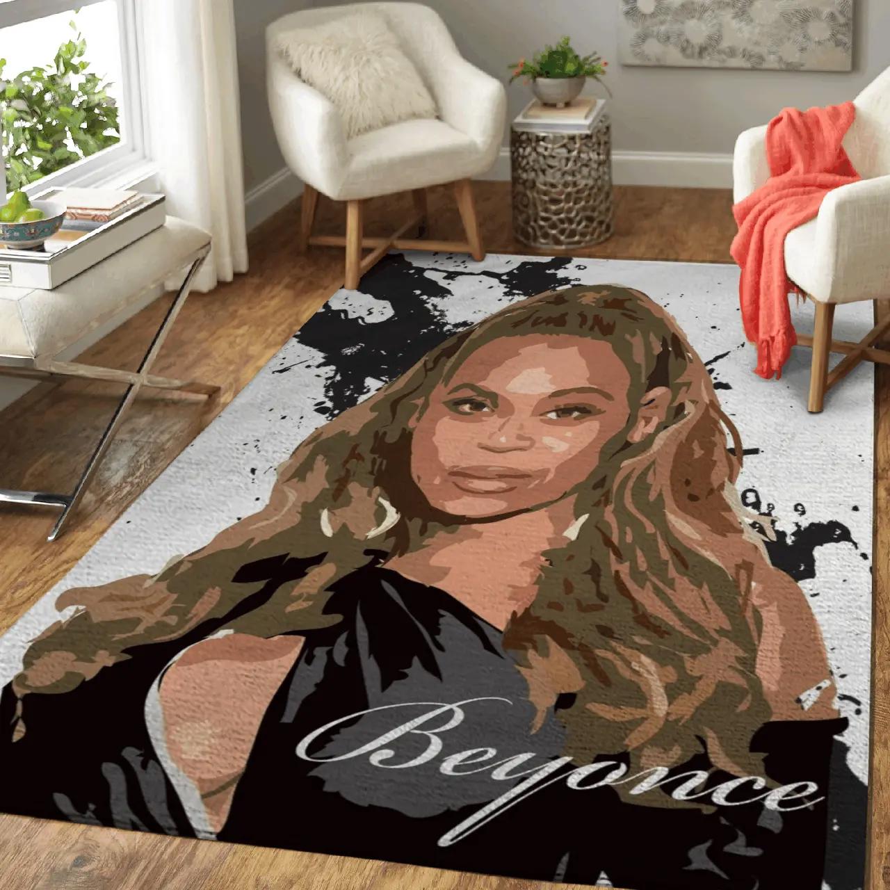 Beyonce music artists art for fans area rug living room carpet rug regtangle carpet floor decor home decor Rectangle Rug
