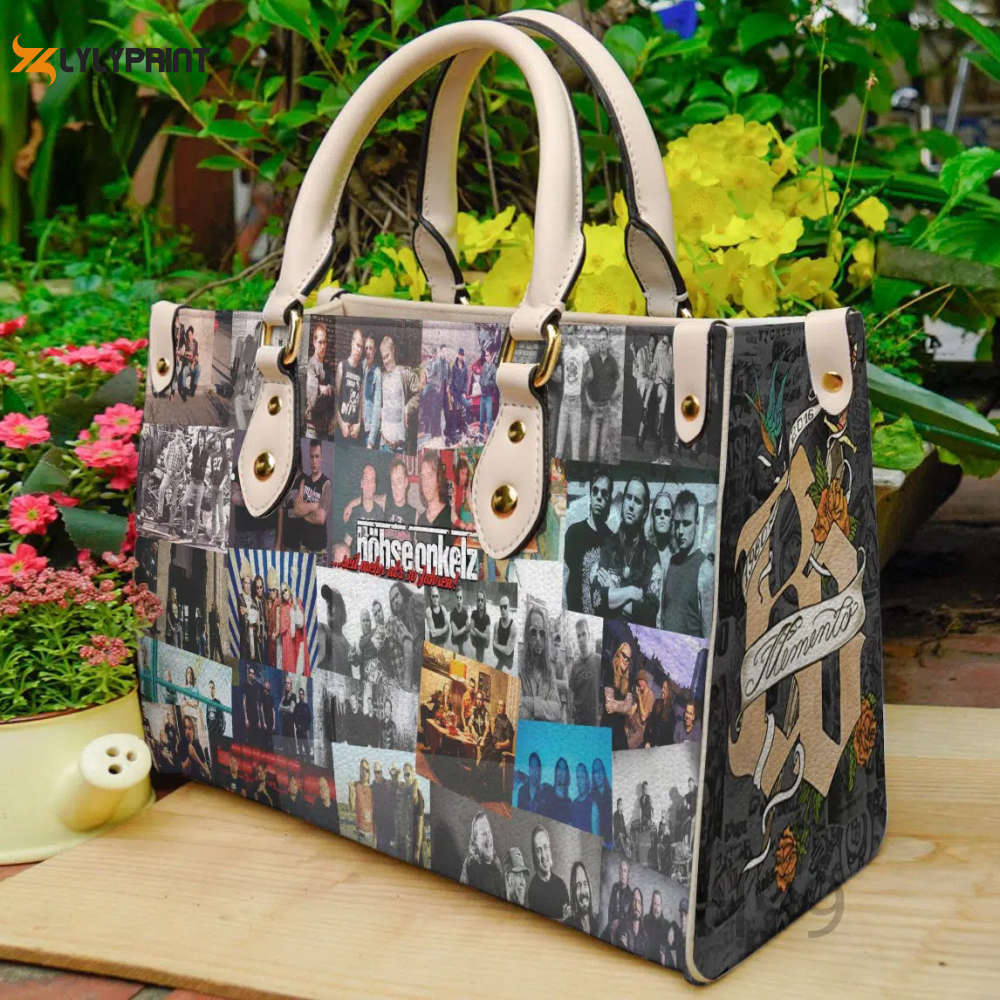 Böhse onkelz leather handbag gift for women 4120 Women Leather Hand Bag