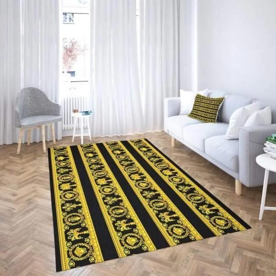 Black bigfoot pattern print area rug living room rug home decor Rectangle Rug