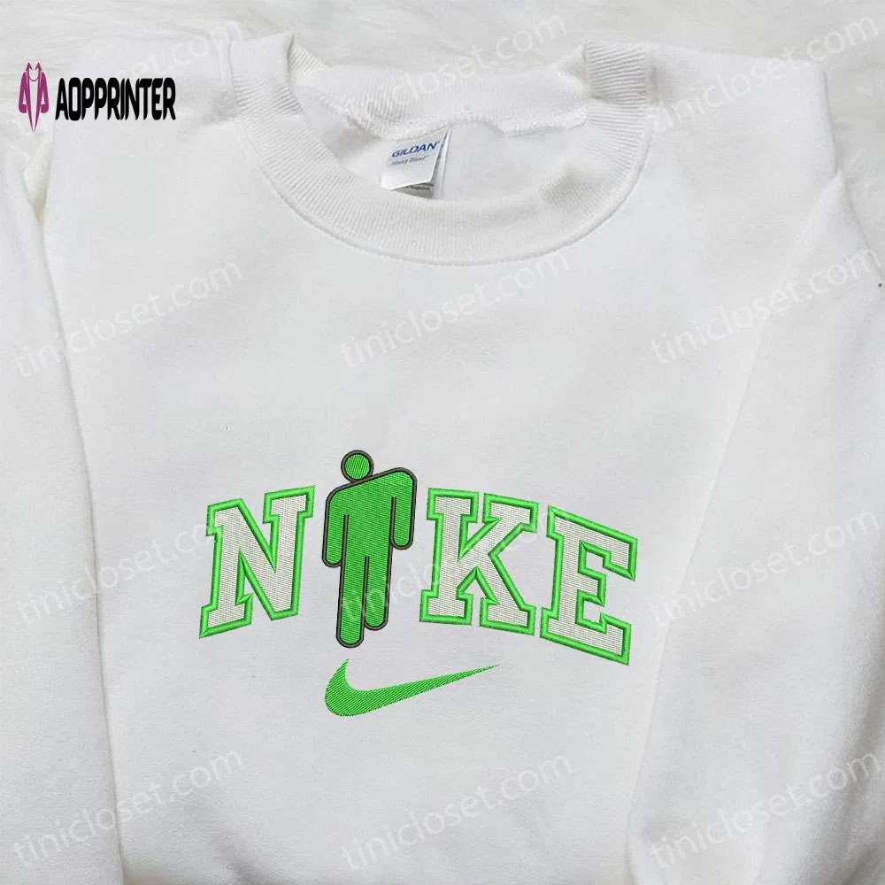 Blohsh x nike embroidered sweatshirt – billie eilish fanon & nike inspired shirt Embroidered Shirt