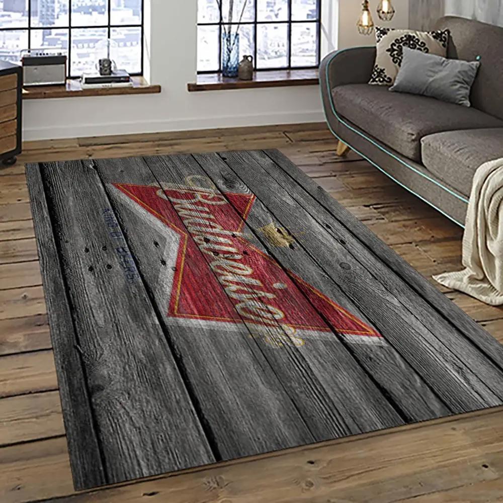 Budweiser american style beer retangle carpet area rug home decor gift best present for friends bw14 Rectangle Rug