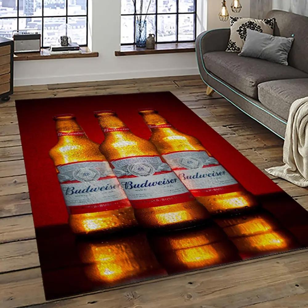 Budweiser american style beer retangle carpet area rug home decor gift best present for friends bw20 Rectangle Rug