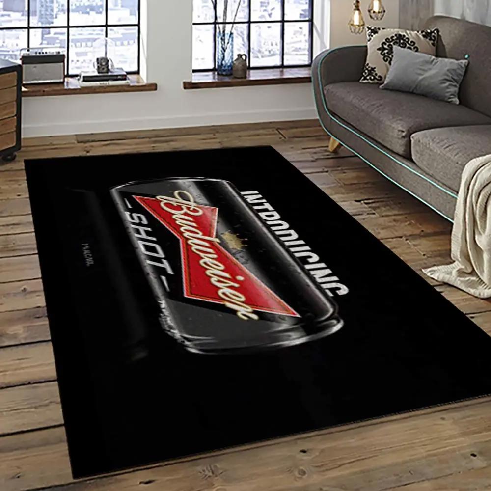 Budweiser american style beer retangle carpet area rug home decor gift best present for friends bw6 Rectangle Rug