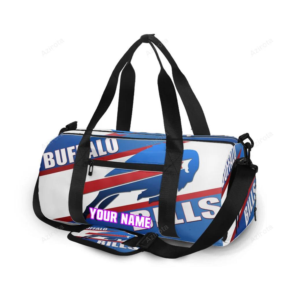 Buffalo bills logo v10 personalized name travel bag gym bag 970 Travel Bag