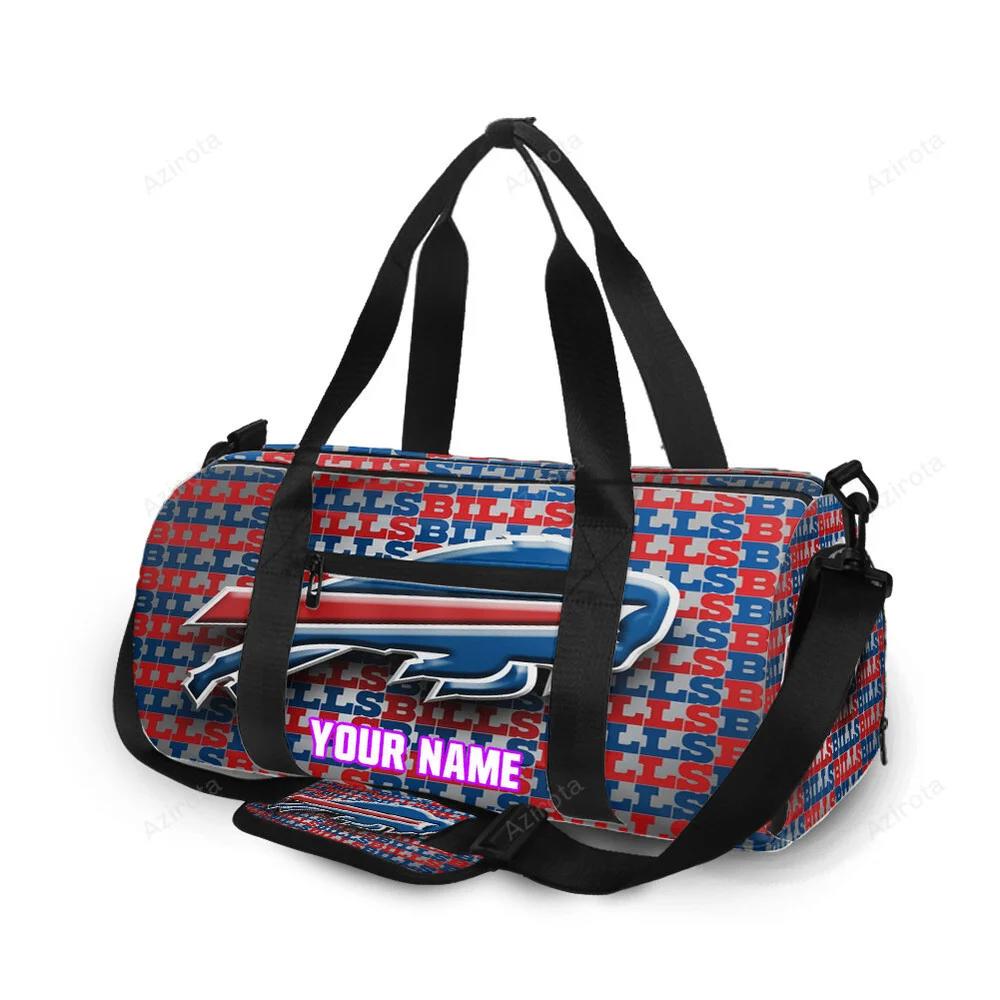 Buffalo bills logo v12 personalized name travel bag gym bag 1764 Travel Bag