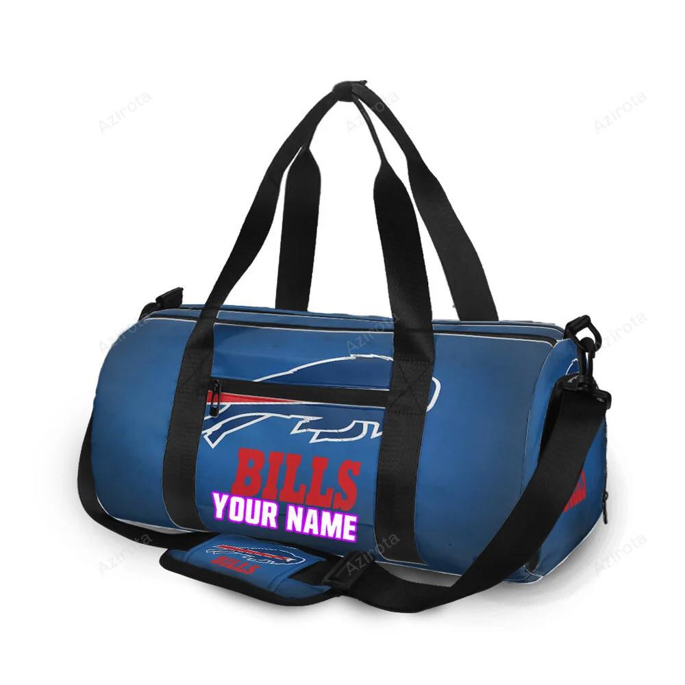 Buffalo bills logo v7 personalized name travel bag gym bag 1196 Travel Bag