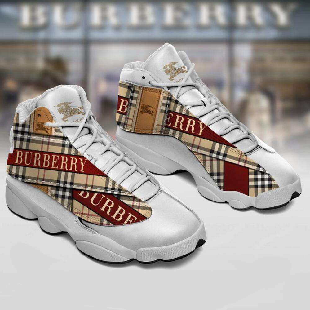 Burberry luxury burberrys Air Jordan 13 Full Size Sneakers Gifts For Men Women For Fans Shoes