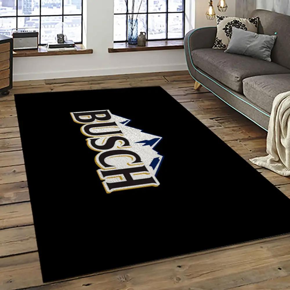 Busch light style living room retangle carpet area rug home decor room decor gift for friends bl1 Rectangle Rug