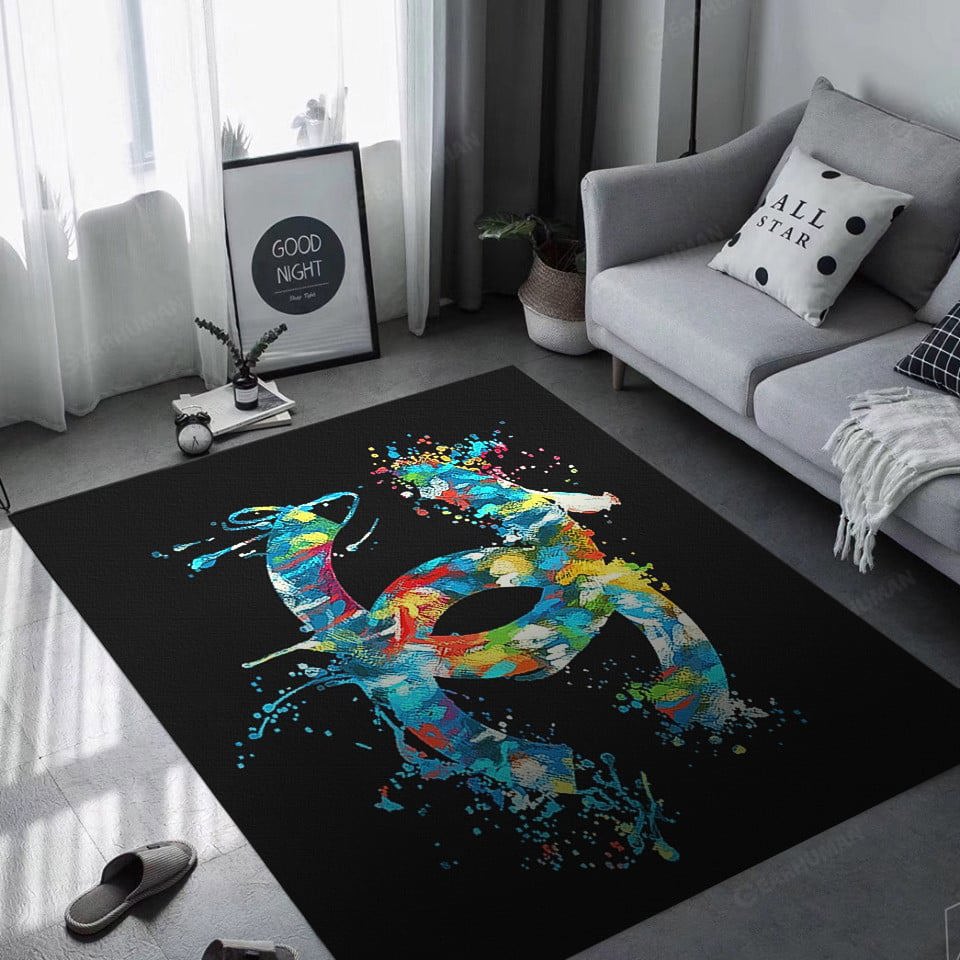 Chanel colorful limited logo type 623. Upgrade Your Living Room with Luxury Home Decor: Area Carpets, Floor Decor, Door Mats, and Hot Gift Items with style a High-End Fashion Brand Rectangle Rug
