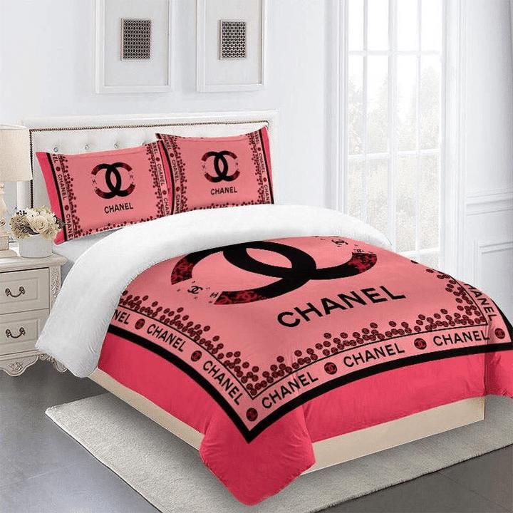 Chanel red logo type 172 Bedding Sets hyperbeast Bedroom bedspread home decor blankets bed linen luxury ideas premium fashion brand bedclothes sheets covers duvet
