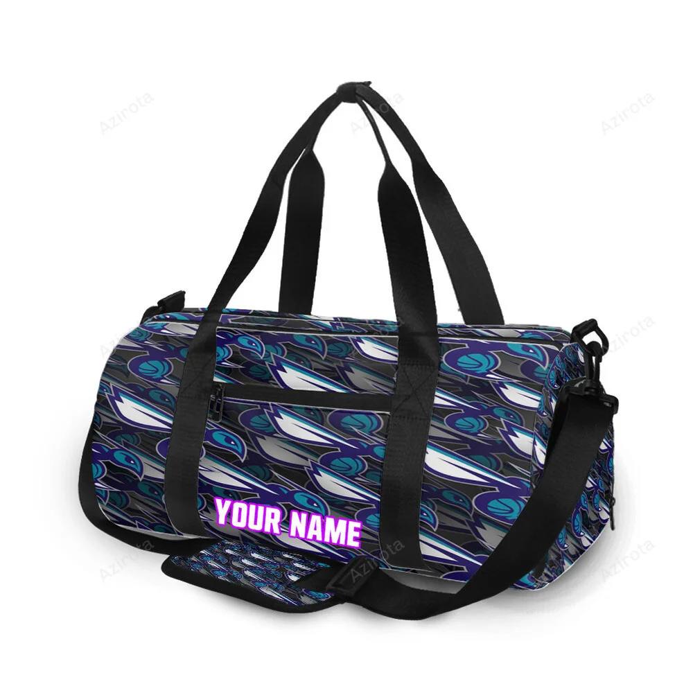Charlotte hornets 1 personalized name travel bag gym bag 933 Travel Bag