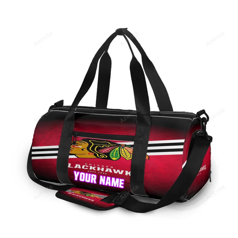 Chicago blackhawks est 1926 personalized name travel bag gym bag 2016 Travel Bag