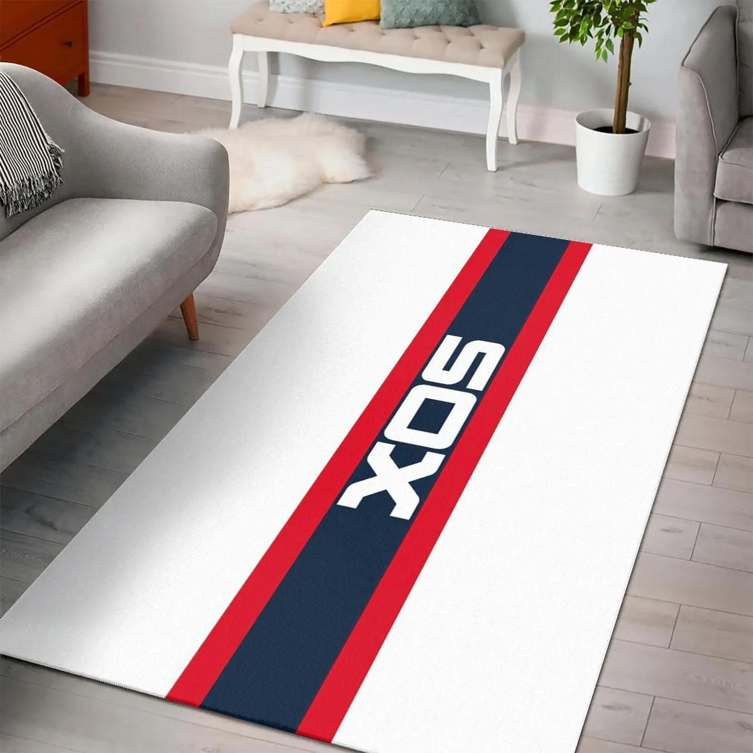 Chicago white sox area rug mlb baseball team logo carpet living room rugs rug regtangle carpet floor decor home decor v603 Rectangle Rug