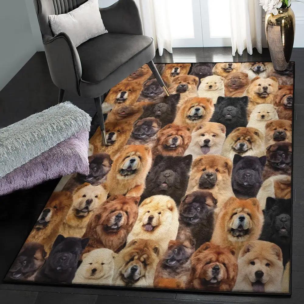 Chow chow non shedding area rug, you will have a bunch of chow chows gs cl rug Rectangle Rug