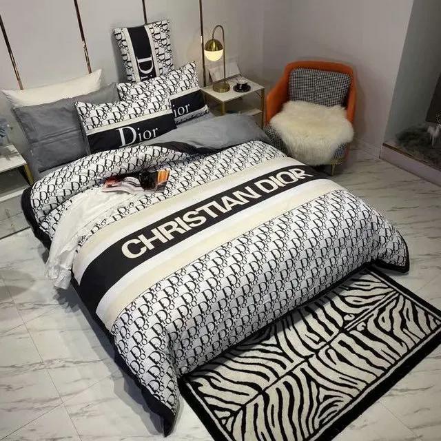 Christian dior hot bedding sets quilt sets duvet cover luxury brand bedding decor bedroom sets Bedding Sets