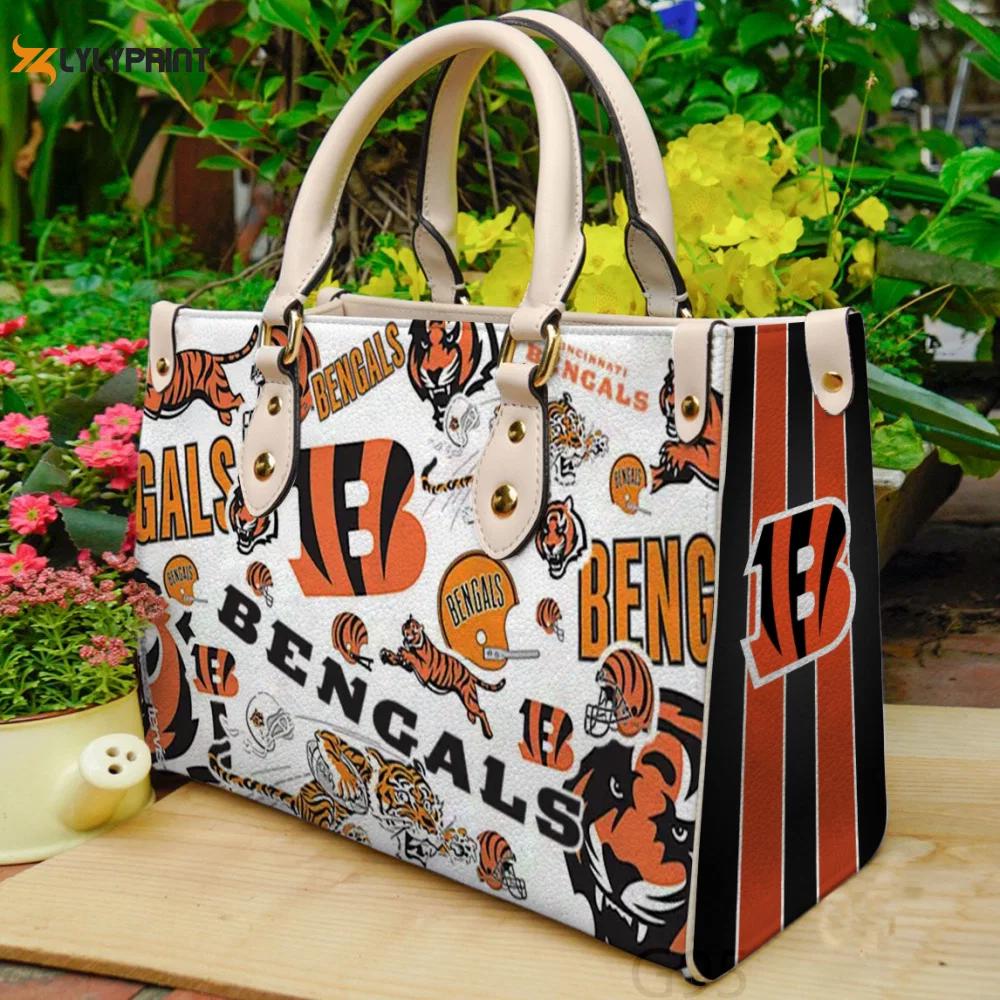 Cincinnati bengals love a1 leather bag g95 1751 Women Leather Hand Bag