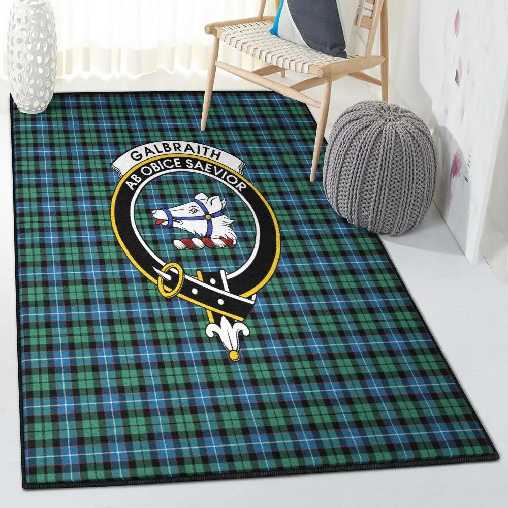 Civilization washable rugs, galbraith ancient tartan clan badge rug Rectangle Rug