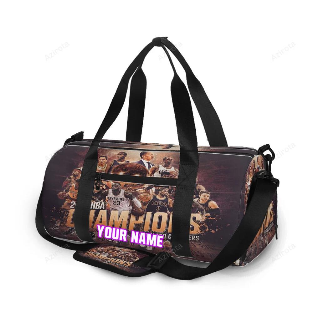 Cleveland cavaliers champions 2016 v2 personalized name travel bag gym bag 1524 Travel Bag
