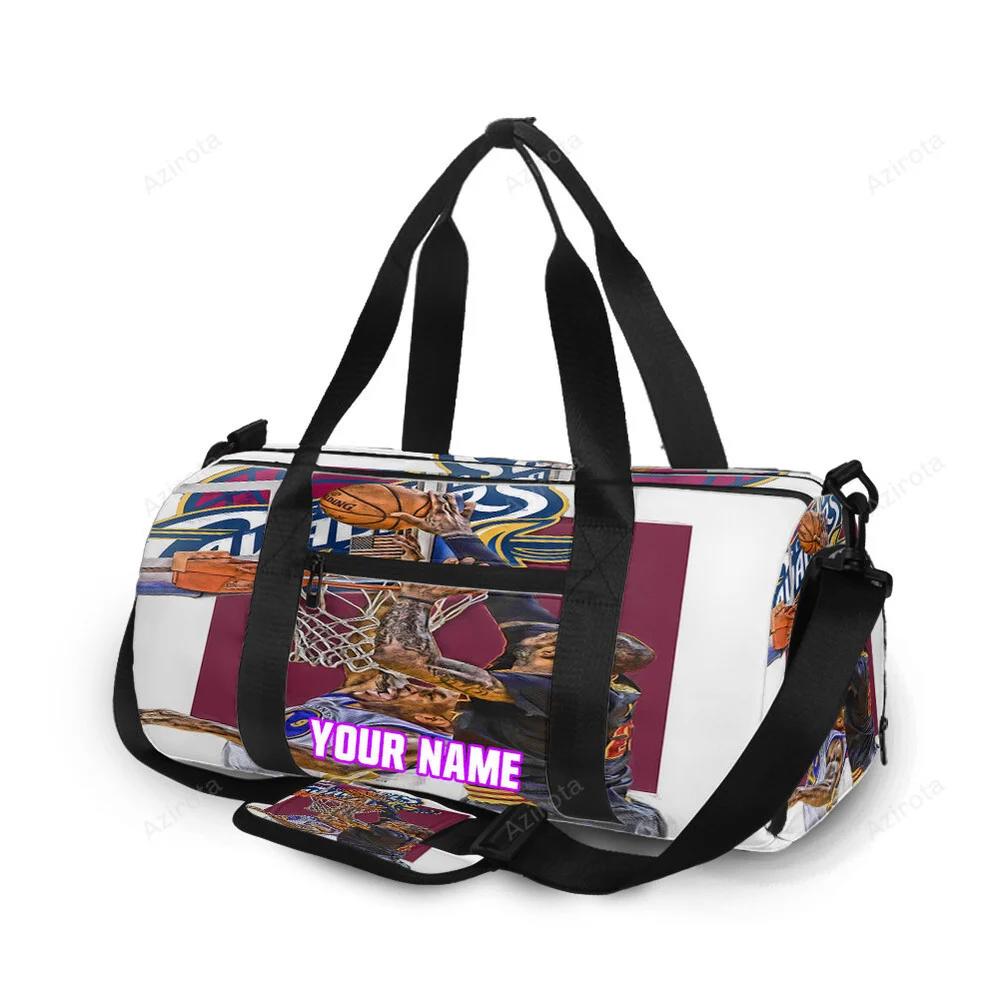 Cleveland cavaliers lebron james 23 v9 personalized name travel bag gym bag 1545 Travel Bag