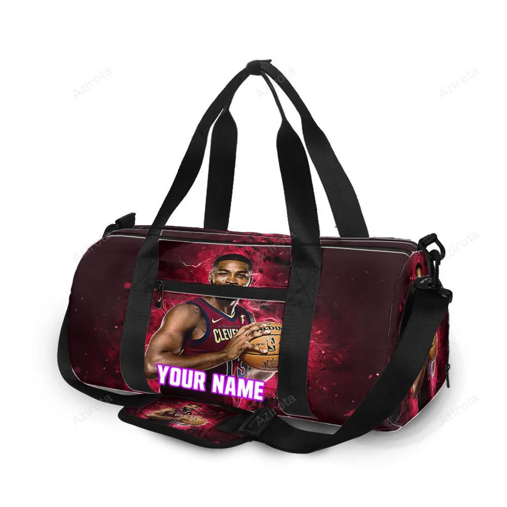Cleveland cavaliers tristan thompson v2 personalized name travel bag gym bag 239 Travel Bag