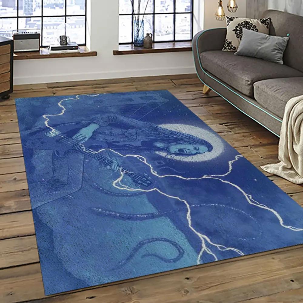 Cliff burton rapper hiphop music retangle carpet area rug home decor best gift for fan and friends cb27 Rectangle Rug