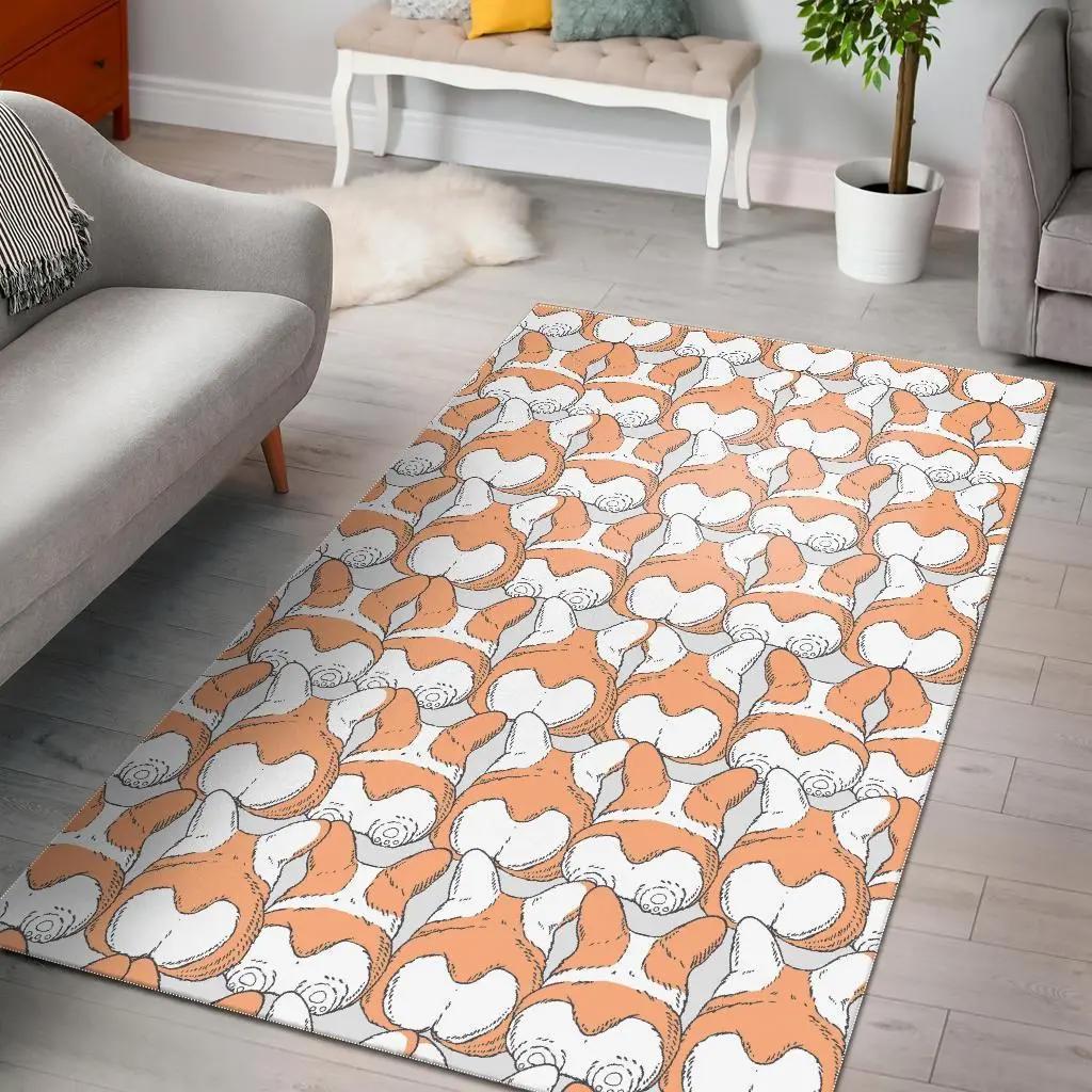 Corgi dog – animal pattern area rug living room rug home decor 190911 Rectangle Rug