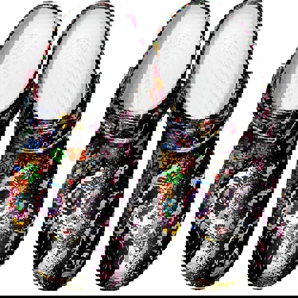 Crocs outfit - breast cancer warriors tinker fairy crocs clogs crocband shoes - 319 Crocs Outfit