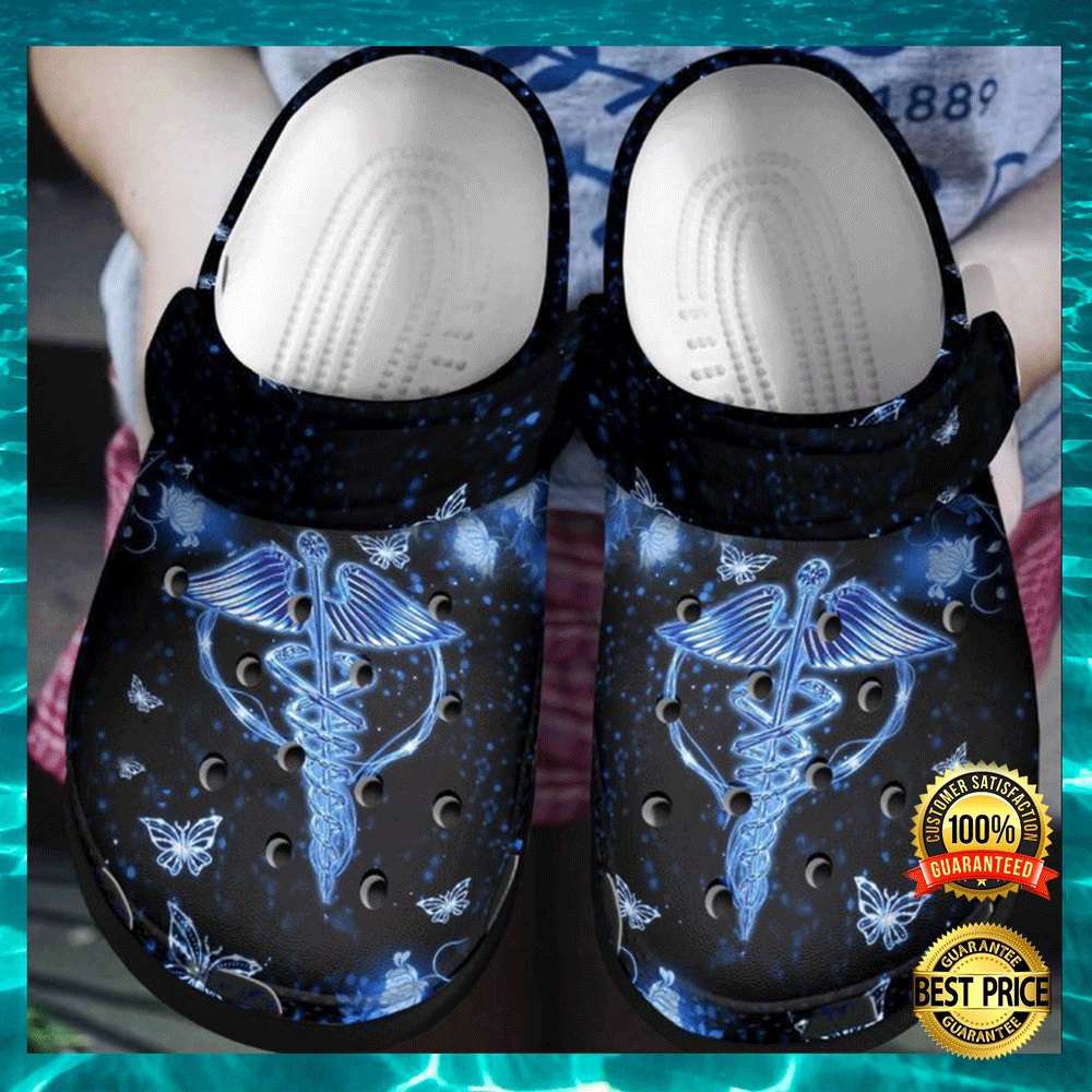 Crocs outfit - dark nurse symbol and butterflies crocs crocband clog shoes for men women - 551 Crocs Outfit