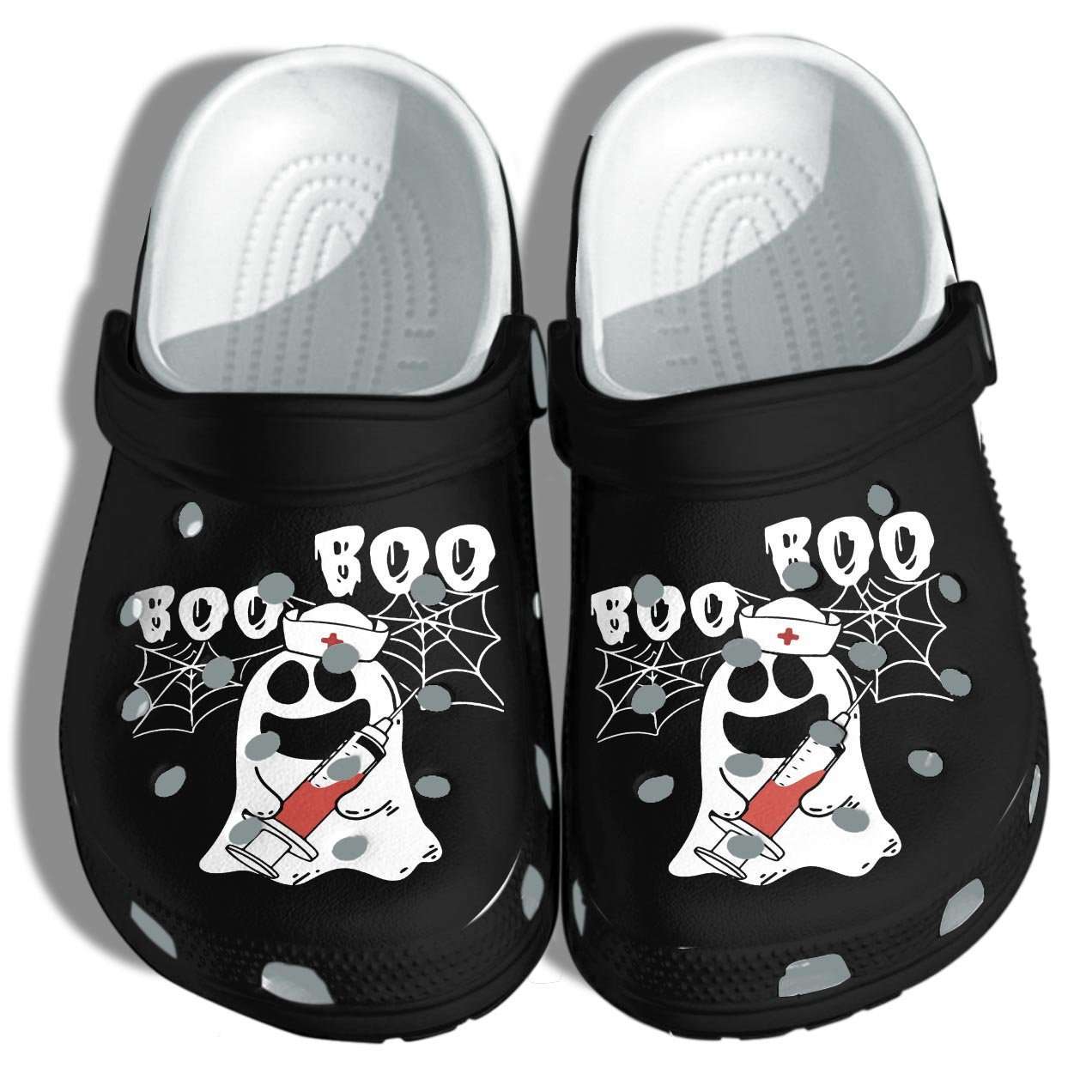 Crocs outfit - halloween ghost nurse boo boo crocs crocband clogs shoes - 1028 Crocs Outfit