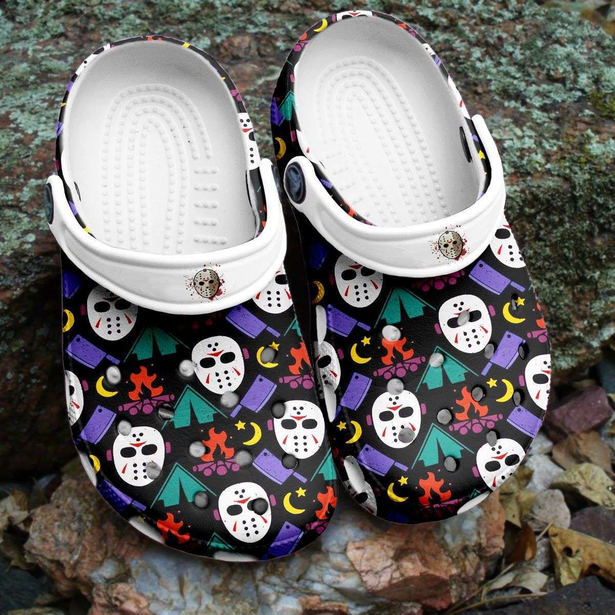 Crocs outfit - halloween jason voorhees characters horror movie face crocs crocband clogs - 1058 Crocs Outfit
