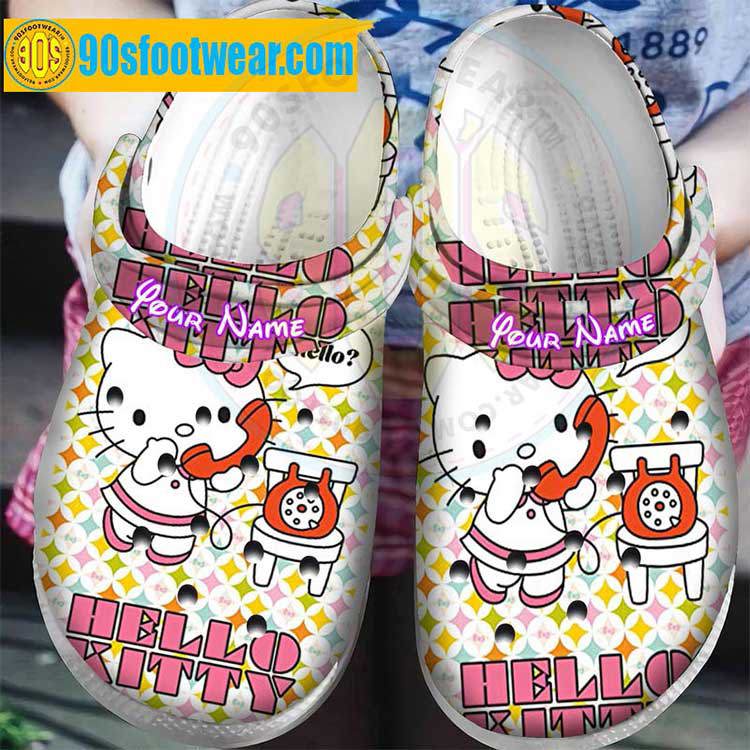 Crocs outfit - hello kitty personalized crocs – hello kitty phone custom name crocband clog shoes - 1226 Crocs Outfit