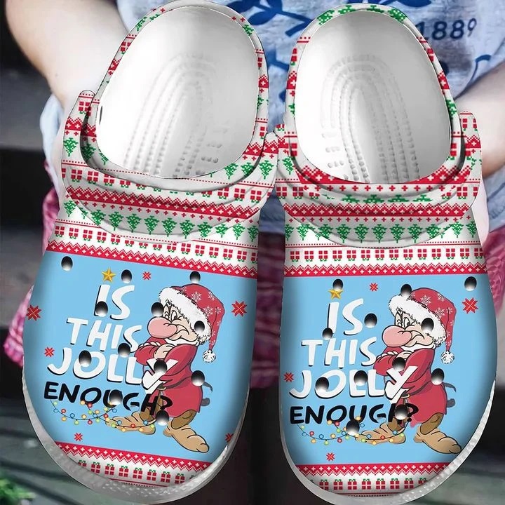 Crocs outfit - is this jolly enough grumpy dwarf ugly pattern christmas crocs crocband clog shoes for men women - 1285 Crocs Outfit