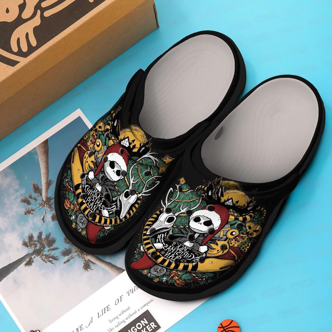 Crocs outfit - jack’s christmas plan jack skellington the nightmare before christmas movie vangogh painting crocband crocs clogs - 1310 Crocs Outfit