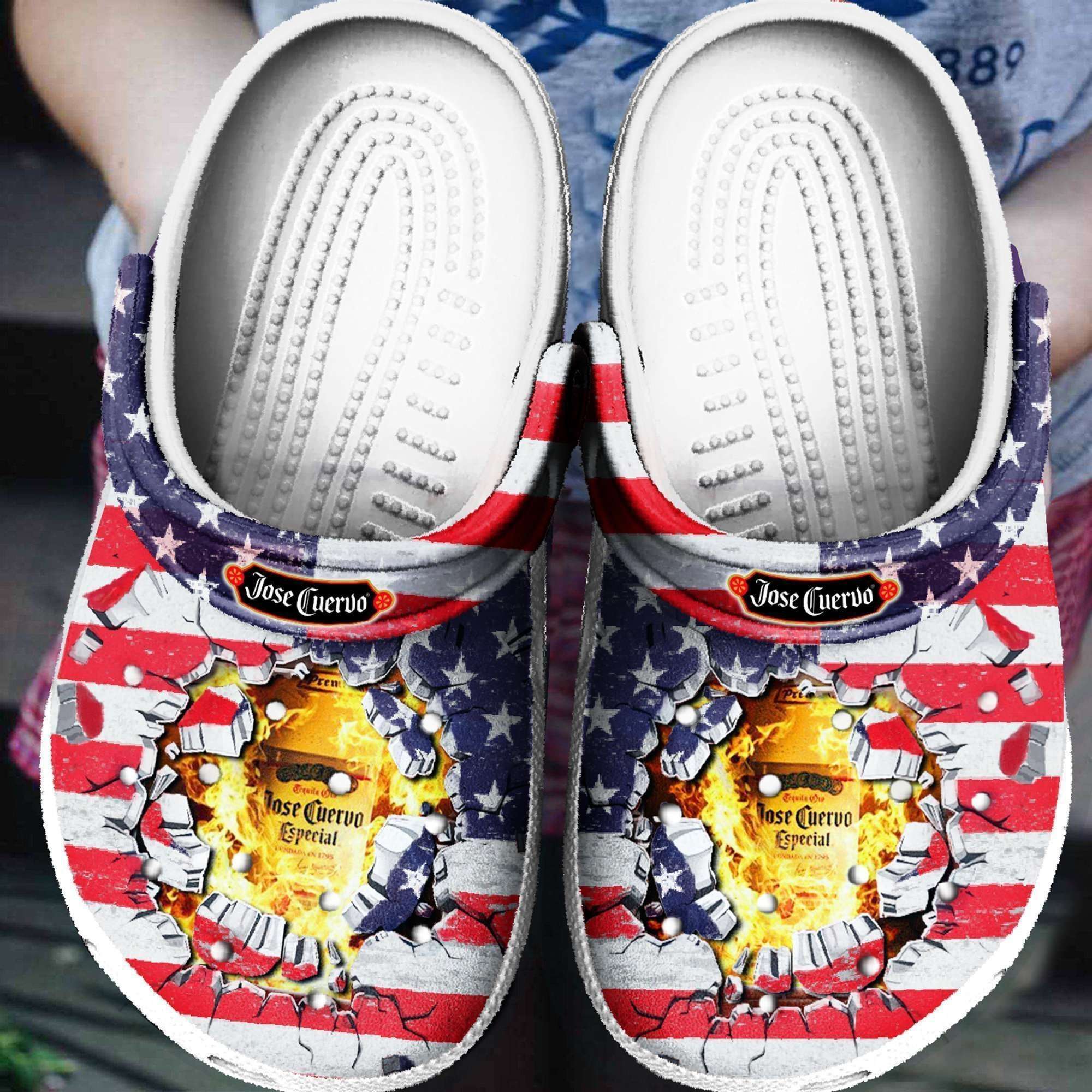 Crocs outfit - jose cuervo american flag 4th of july crocs crocband clogs - 1334 Crocs Outfit