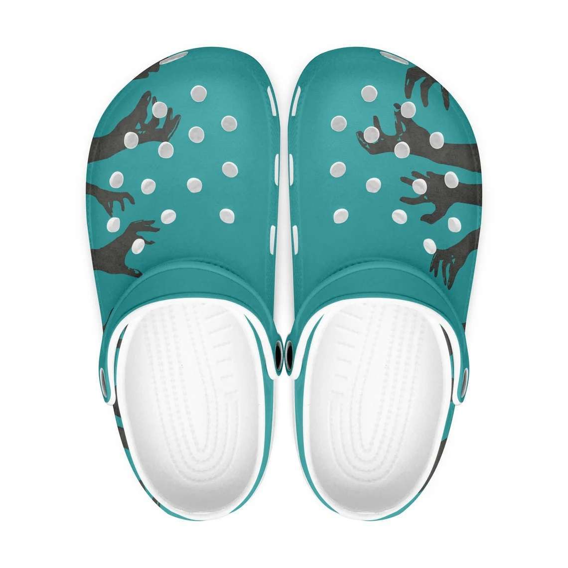 Crocs outfit - kill all zombies hand crocs clogs crocband shoes - 1344 Crocs Outfit