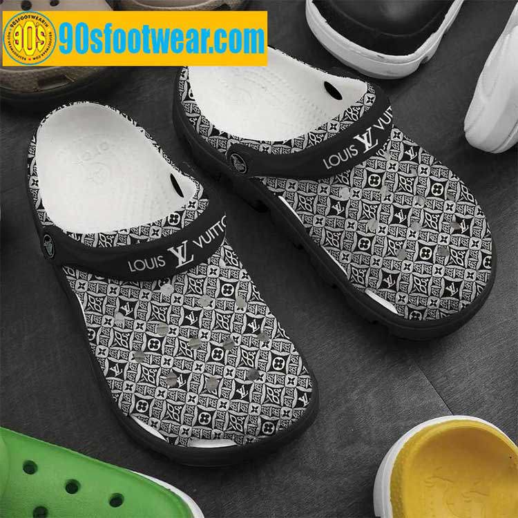 Crocs outfit - lv crocs – louis vuitton grey custom classic clog - 1386 Crocs Outfit