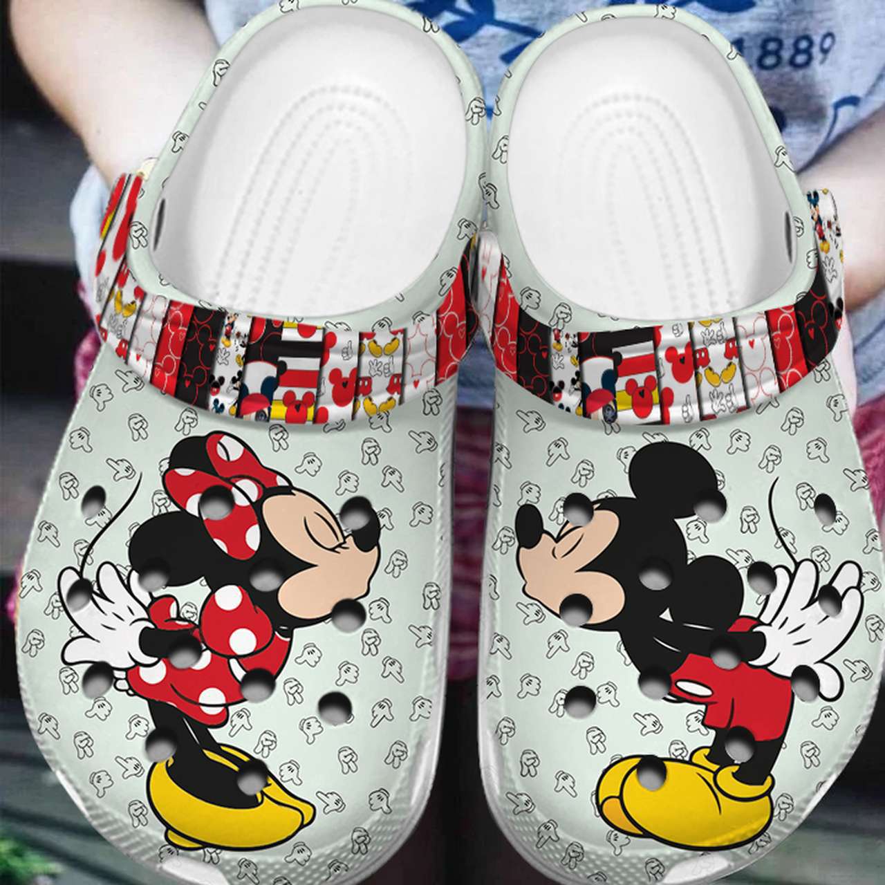 Crocs outfit - mickey and minnie mouse crocs crocband clogs - 1434 Crocs Outfit