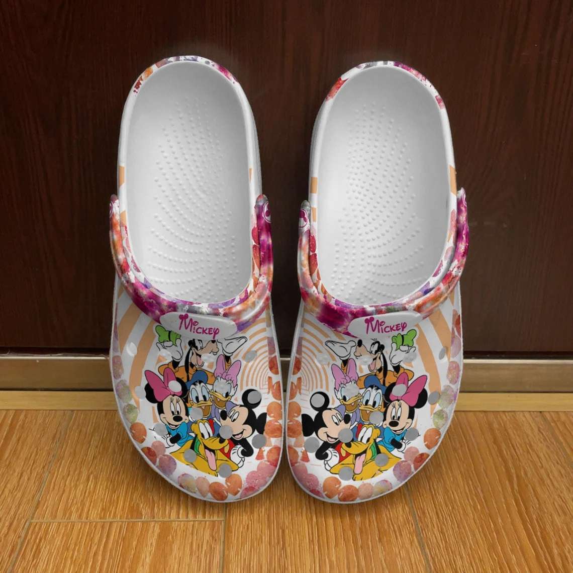 Crocs outfit - mickey mouse & friends watercolor rainbow disney graphic cartoon unisex crocs clogs crocband shoes - 1440 Crocs Outfit