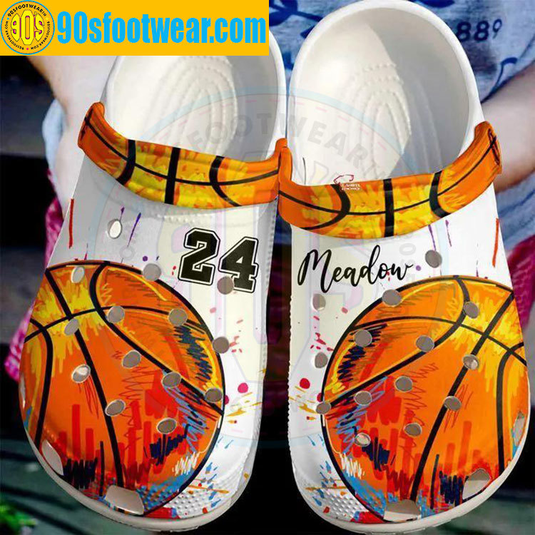 Crocs outfit - personalized basketball crocs paint color basketball custom classic clog - 1638 Crocs Outfit