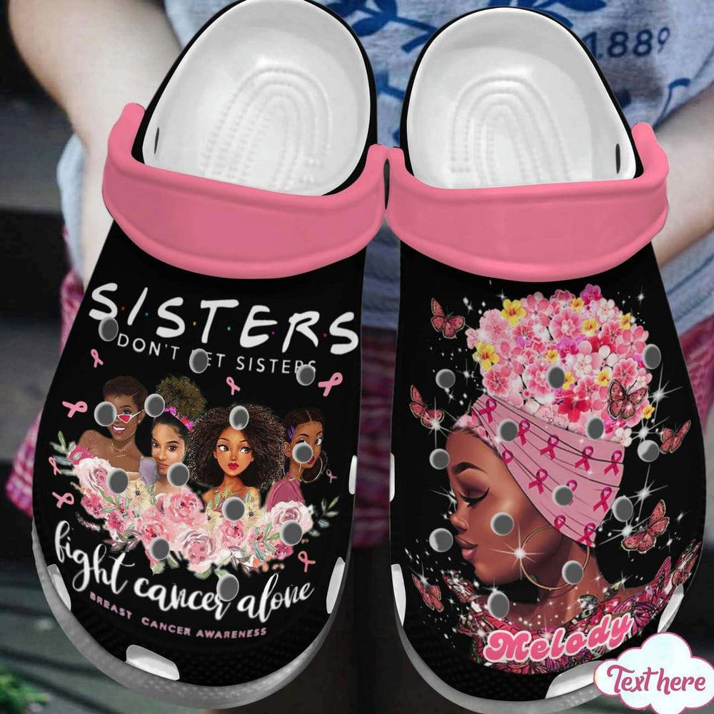 Crocs outfit - personalized breast cancer crocs don’t let sister fight cancer alone crocs clogs crocband shoes - 1645 Crocs Outfit